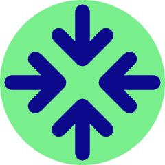 Line Arrow Point Center Icon from Core Pop Set