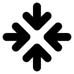 Line Arrow Point Center Icon from Core Solid Set