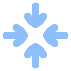 Line Arrow Point Center Icon from Flex Flat Set