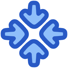 Line Arrow Point Center Icon from Plump Duo Set