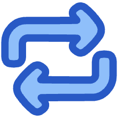 Line Arrow Reload Horizontal 1 Icon from Plump Duo Set