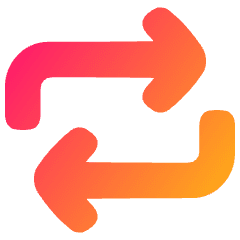 Line Arrow Reload Horizontal 1 Icon from Plump Gradient Set