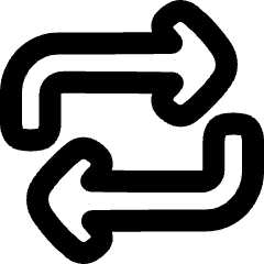 Line Arrow Reload Horizontal 1 Icon from Plump Remix Set