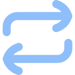 Line Arrow Reload Horizontal 1 Icon from Flex Flat Set