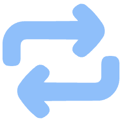 Line Arrow Reload Horizontal 1 Icon from Plump Flat Set