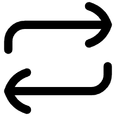 Line Arrow Reload Horizontal 1 Icon from Flex Line Set