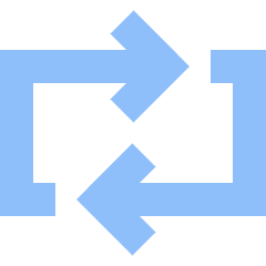 Line Arrow Reload Horizontal 2 Icon from Sharp Flat Set