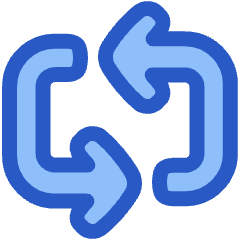 Line Arrow Reload Horizontal 3 Icon from Plump Duo Set