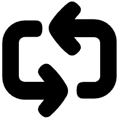 Line Arrow Reload Horizontal 3 Icon from Plump Solid Set