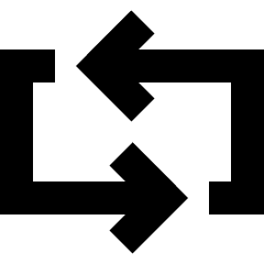 Line Arrow Reload Horizontal 3 Icon from Sharp Solid Set
