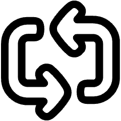 Line Arrow Reload Horizontal 3 Icon from Plump Line Set