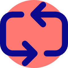 Line Arrow Reload Horizontal 3 Icon from Core Pop Set