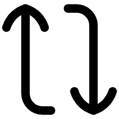 Line Arrow Reload Vertical 1 Icon from Flex Line Set