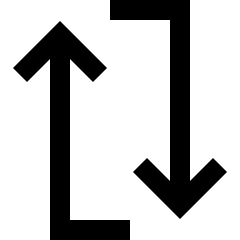 Line Arrow Reload Vertical 1 Icon from Sharp Line Set