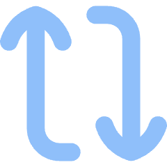 Line Arrow Reload Vertical 1 Icon from Flex Flat Set