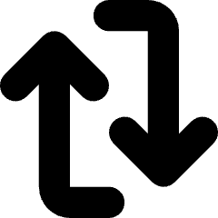 Line Arrow Reload Vertical 1 Icon from Core Solid Set