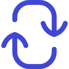 Line Arrow Reload Vertical 2 Icon from Flex Duo Set