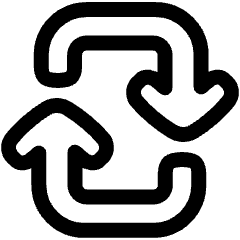 Line Arrow Reload Vertical 2 Icon from Plump Line Set