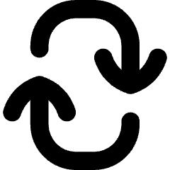 Line Arrow Reload Vertical 2 Icon from Flex Solid Set