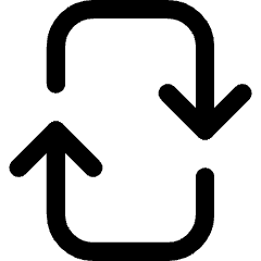 Line Arrow Reload Vertical 2 Icon from Core Line Set