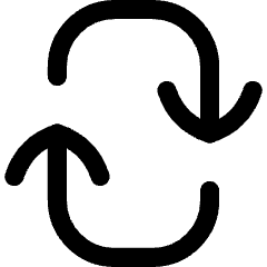 Line Arrow Reload Vertical 2 Icon from Flex Line Set