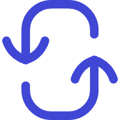 Line Arrow Reload Vertical 3 Icon from Flex Duo Set