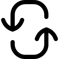 Line Arrow Reload Vertical 3 Icon from Flex Line Set