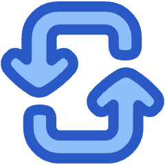 Line Arrow Reload Vertical 3 Icon from Plump Duo Set