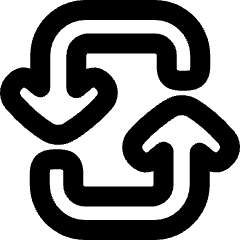 Line Arrow Reload Vertical 3 Icon from Plump Remix Set
