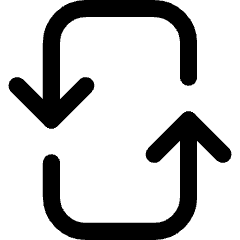 Line Arrow Reload Vertical 3 Icon from Core Line Set