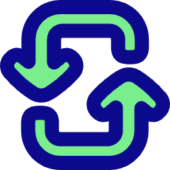 Line Arrow Reload Vertical 3 Icon from Plump Pop Set