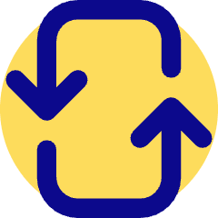 Line Arrow Reload Vertical 3 Icon from Core Pop Set