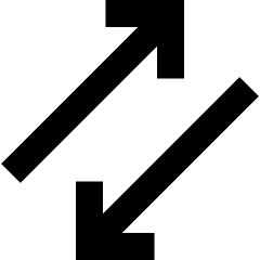 Line Arrow Transfer Diagonal 3 Icon from Sharp Remix Set