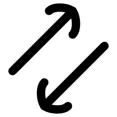 Line Arrow Transfer Diagonal 3 Icon from Flex Line Set