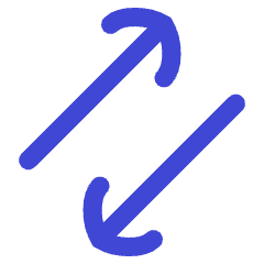 Line Arrow Transfer Diagonal 3 Icon from Flex Duo Set