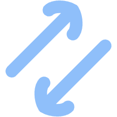 Line Arrow Transfer Diagonal 3 Icon from Flex Flat Set