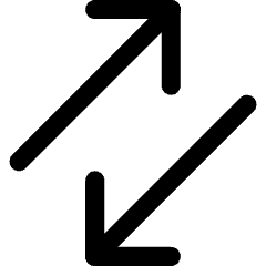 Line Arrow Transfer Diagonal 3 Icon from Core Line Set