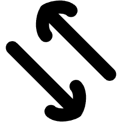 Line Arrow Transfer Diagonal 4 Icon from Flex Solid Set