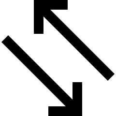 Line Arrow Transfer Diagonal 4 Icon from Sharp Line Set