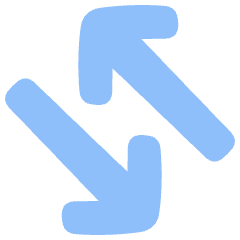 Line Arrow Transfer Diagonal 4 Icon from Plump Flat Set