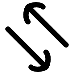 Line Arrow Transfer Diagonal 4 Icon from Flex Line Set