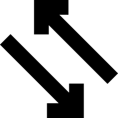 Line Arrow Transfer Diagonal 4 Icon from Sharp Solid Set