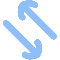 Line Arrow Transfer Diagonal 4 Icon from Flex Flat Set