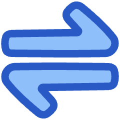 Line Arrow Transfer Horizontal 1 Icon from Plump Duo Set