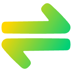 Line Arrow Transfer Horizontal 1 Icon from Plump Gradient Set