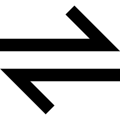 Line Arrow Transfer Horizontal 1 Icon from Sharp Remix Set