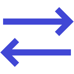 Line Arrow Transfer Horizontal 2 Icon from Sharp Duo Set