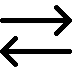 Line Arrow Transfer Horizontal 2 Icon from Core Line Set