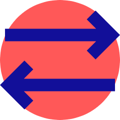 Line Arrow Transfer Horizontal 2 Icon from Sharp Pop Set