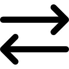 Line Arrow Transfer Horizontal 2 Icon from Core Remix Set